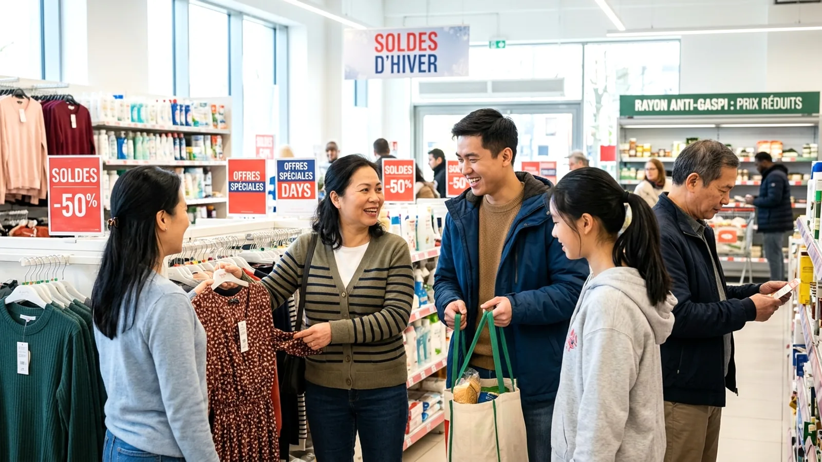 Lịch siêu giảm giá ở Pháp 2026: soldes luật định, French Days, Black Friday và siêu thị anti-gaspi