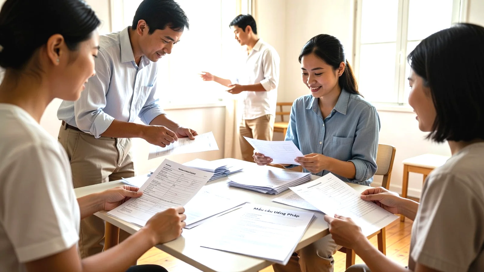 Mẫu câu khi đi préfecture, CAF, CPAM, ngân hàng