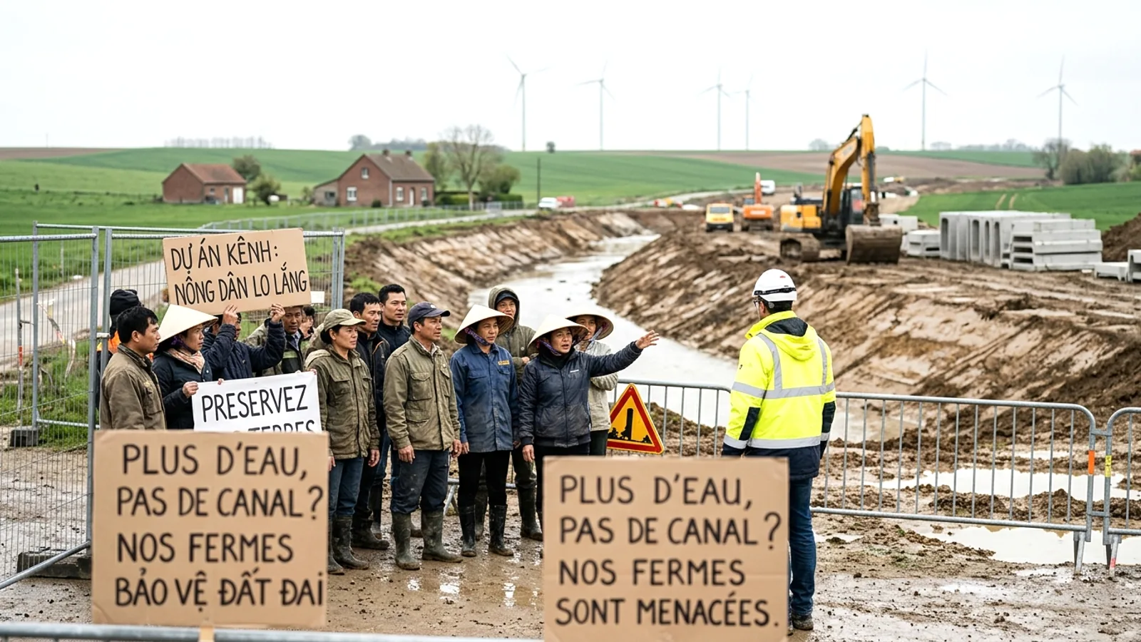 Tranh cãi dự án kênh Seine-Nord Europe: Làn sóng phản đối tại miền Bắc Pháp